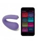 Фиолетовый вибратор Dua G-spot   Clitoral Wearable Vibrator - 17,8 см.