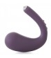 Фиолетовый вибратор Dua G-spot   Clitoral Wearable Vibrator - 17,8 см.