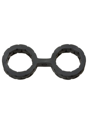 Черные силиконовые наручники Style Bondage Silicone Cuffs Small