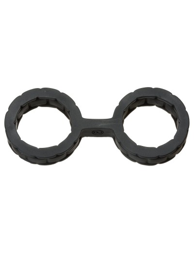 Черные силиконовые наручники Style Bondage Silicone Cuffs Small