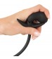 Черная анальная втулка-расширитель Inflatable Plug