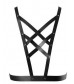 Чёрная упряжь MAZE Cross Cleavage Harness