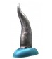 Черно-голубой фаллоимитатор  Дельфин small  - 25 см.