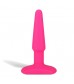 Розовый плаг из силикона - 10 см.