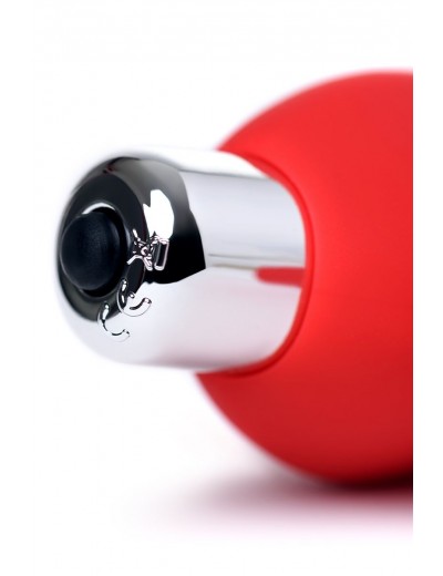 Красный вибростимулятор простаты  Штучки-дрючки  - 12,5 см.