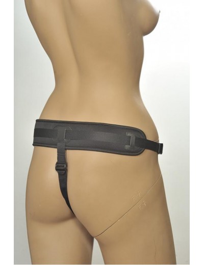 Чёрные трусики с плугом Kanikule Strap-on Harness Anatomic Thong