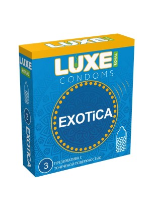 Текстурированные презервативы LUXE Royal Exotica - 3 шт.