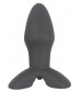 Черный анальный вибростимулятор Sex Expert с ограничителем - 9 см.