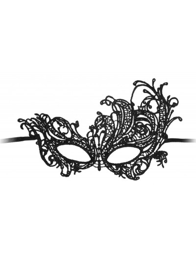 Черная кружевная маска ручной работы Royal Black Lace Mask