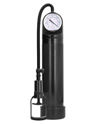 Черная вакуумная помпа с манометром Comfort Pump With Advanced PSI Gaug