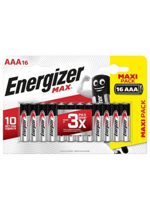 Батарейки Energizer MAX E92 1.5V типа ААА - 16 шт.