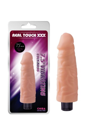 Телесный вибратор-реалистик 7.5  Vibrating Cock No.06 - 18,5 см.