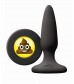 Черная силиконовая пробка Emoji SHT - 8,6 см.