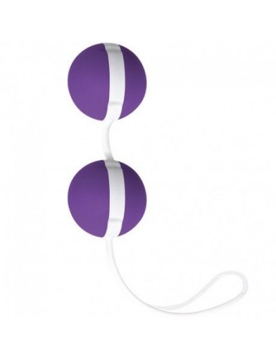 Фиолетово-белые вагинальные шарики Joyballs Bicolored