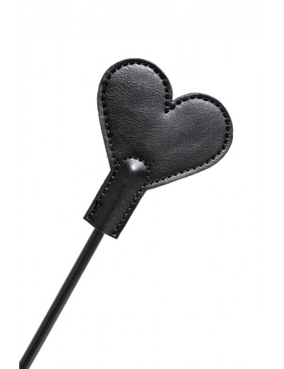 Черный стек со шлепком в форме сердца Anonymo - 35 см.