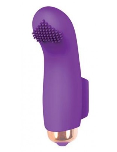Фиолетовая вибропулька с шипиками - 7,2 см.