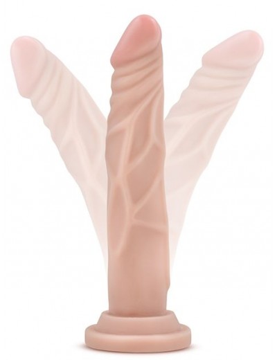 Телесный фаллоимитатор 7.5 Inch Silicone Dildo - 19 см.