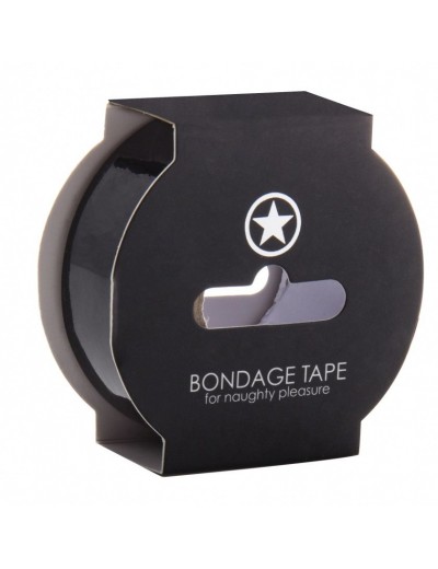 Черная лента Non Sticky Bondage Tape - 17,5 м.