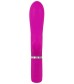 Лиловый вибратор с клиторальным отростком Super Soft Silicone Rabbit Vibrator - 20,2 см.