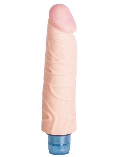 Телесный вибромассажёр Vibro Realistic Cock Dildo - 17,4 см.