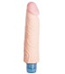 Телесный вибромассажёр Vibro Realistic Cock Dildo - 17,4 см.