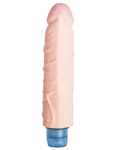 Телесный вибромассажёр Vibro Realistic Cock Dildo - 17,4 см.