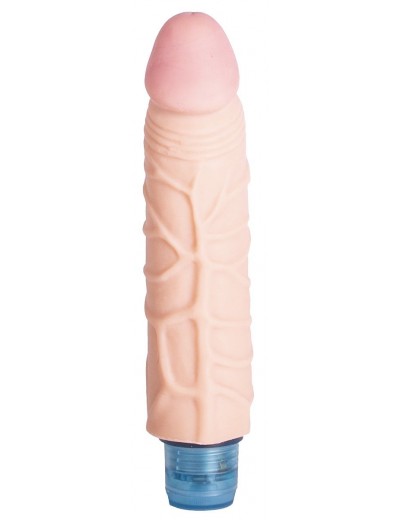 Телесный вибромассажёр Vibro Realistic Cock Dildo - 17,4 см.