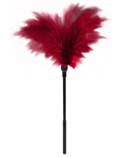 Пластиковая метелочка с красными пёрышками Small Feather Tickler - 32 см.