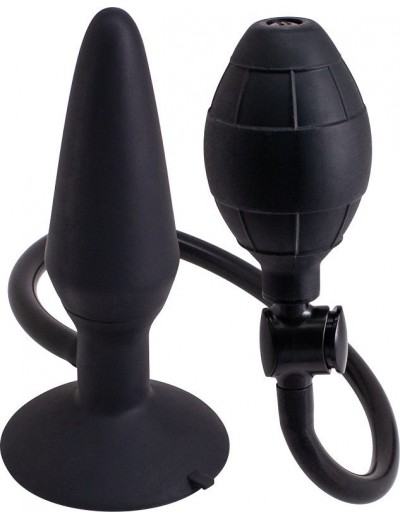 Анальная пробка с функцией расширения Inflatable Butt Plug Medium - 14,2 см.