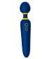 Синий вибромассажер с круглой головкой Romp Flip - 23 см.