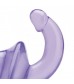 Фиолетовый безремневой страпон Strapless Strap-On