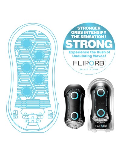 Мастурбатор Tenga FLIP ORB STRONG BLUE RUSH