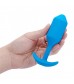 Голубая вибропробка для ношения B-vibe Snug Plug 3 - 12,4 см.