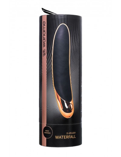Черный вибратор Waname D-Splash Waterfall - 21,3 см.