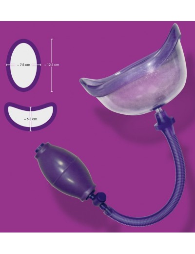 Фиолетовая вакуумная помпа Bad Kitty Vagina Sucker