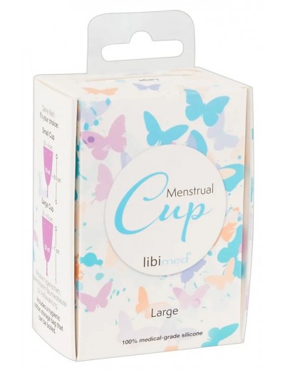 Фиолетовая менструальная чаша Menstrual Cup Large