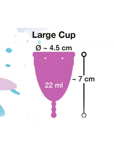 Фиолетовая менструальная чаша Menstrual Cup Large