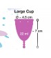 Фиолетовая менструальная чаша Menstrual Cup Large