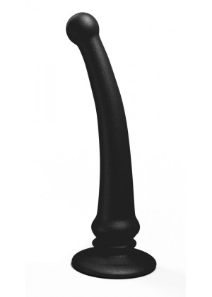 Чёрный анальный стимулятор Rapier Plug - 15 см.