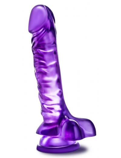 Фиолетовый фаллоимитатор Basic 8 - 22,86 см.