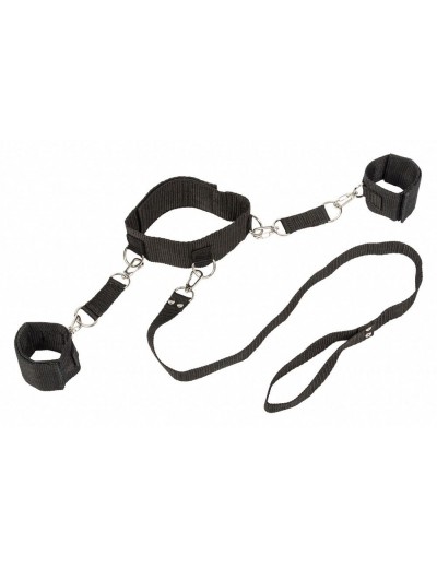 Ошейник с наручниками Bondage Collection Collar and Wristbands Plus Size