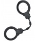Черные силиконовые наручники A-Toys без ключа