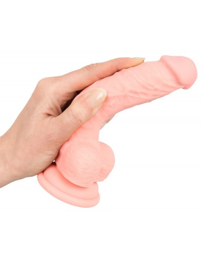 Реалистичный фаллоимитатор из силикона Medical Silicone Dildo - 18 см.