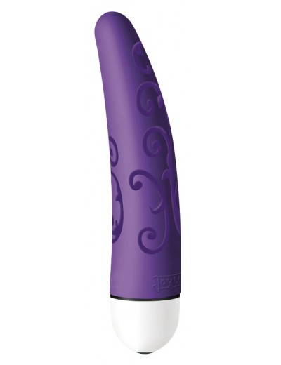 Фиолетовый мини-вибратор Velvet Comfort - 11,9 см.