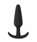 Черная анальная пробка для ношения Slim Butt Plug - 8,3 см.