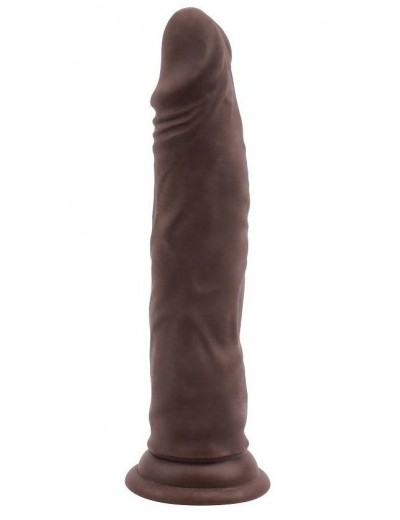 Коричневый фаллоимитатор Lascivious Dildo - 21,4 см.