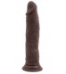 Коричневый фаллоимитатор Lascivious Dildo - 21,4 см.