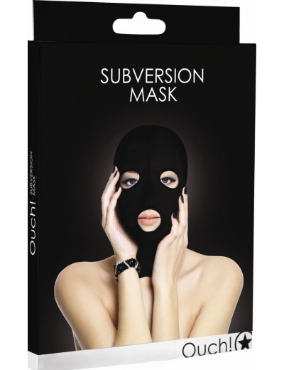 Черная маска Subversion Mask с прорезями для глаз и рта
