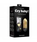 Золотистая вибропуля Cry Baby - 8 см.