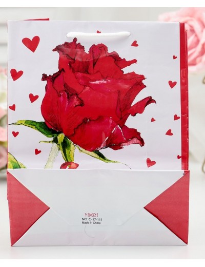 Подарочный пакет  Love  - 15 х 12 см.
